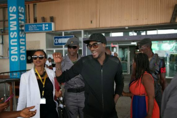 1 2Face Idibia And Wizkid Land In Ghana For Their Concert [See Photo]